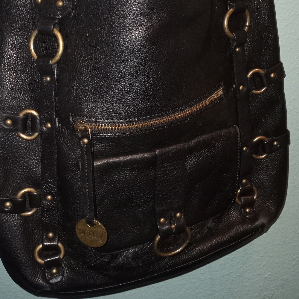 Leather black a.n.a handbag